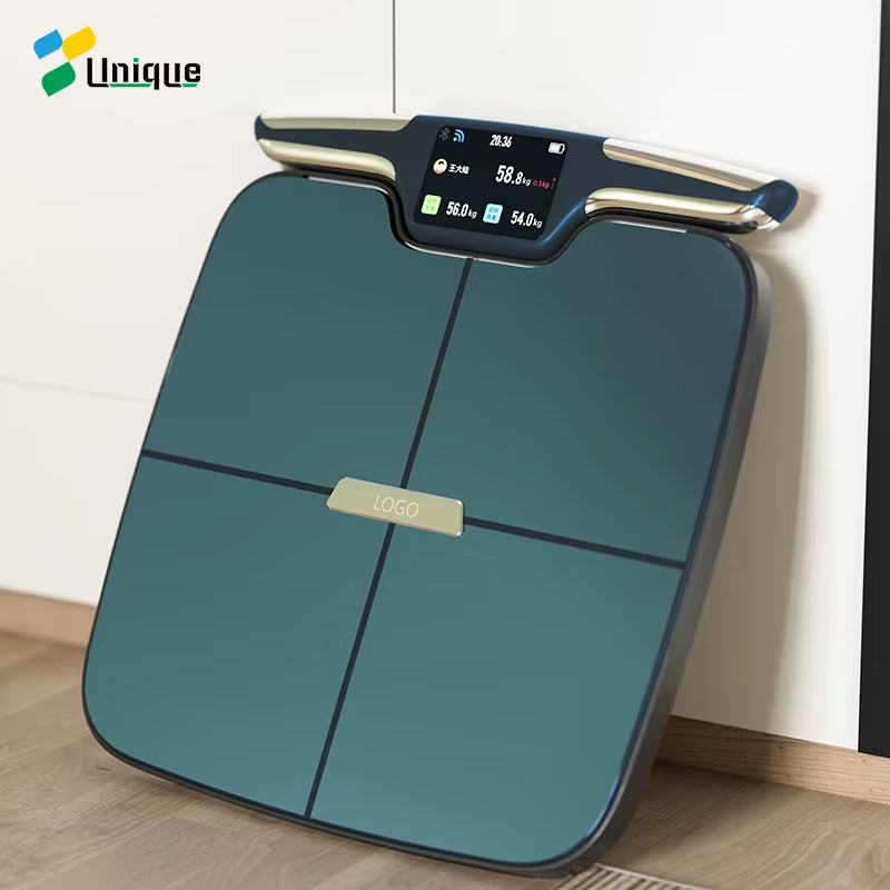 High Precision Wifi and Bluetooth Duel Connect BMI Digital 8 Electrode Scale Smart Scale Gym Scale