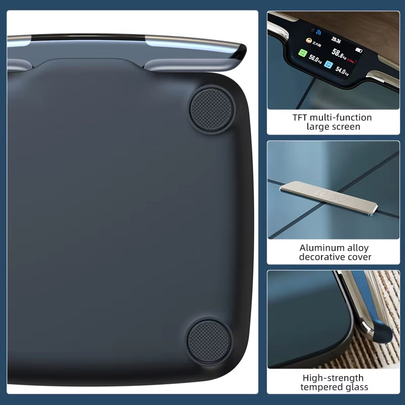 High Precision Wifi and Bluetooth Duel Connect BMI Digital 8 Electrode Scale Smart Scale Gym Scale