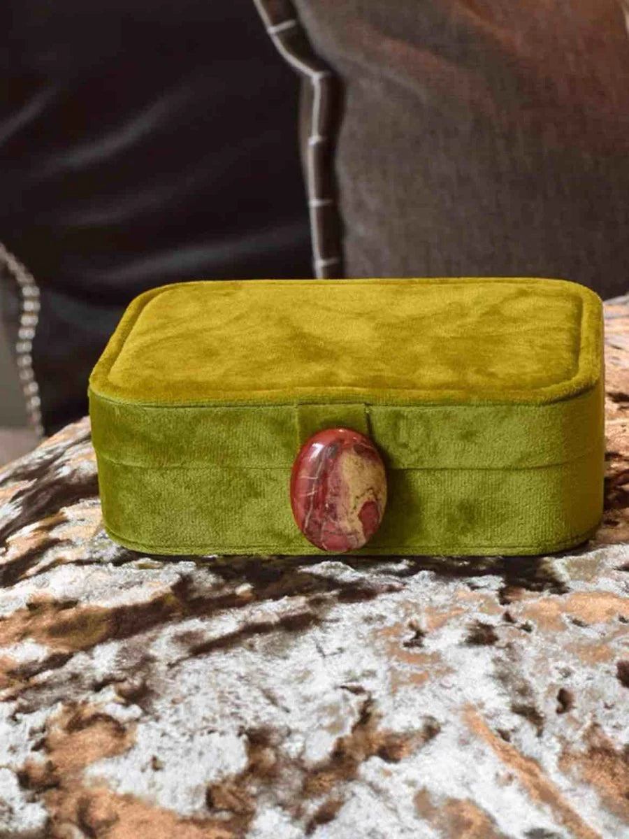 Vintage Velvet Jewellery Accessory Case Organiser