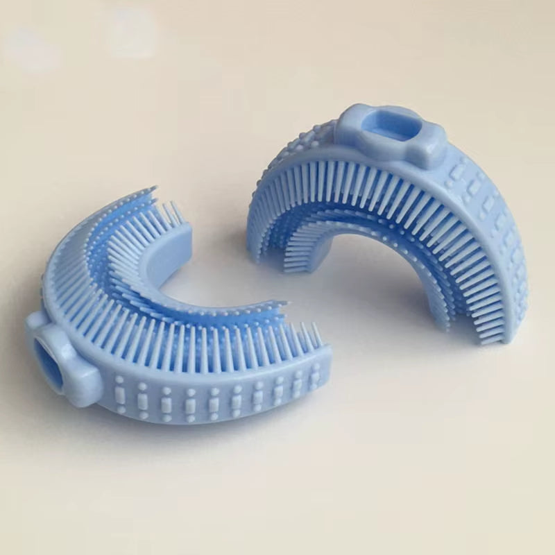 Sonic Silicone Children Electric Toothbrush Smart 360° Cartoon 2-6 Baby Toothbrush Automatic USB Rechargeable U Shape Toothbrush
